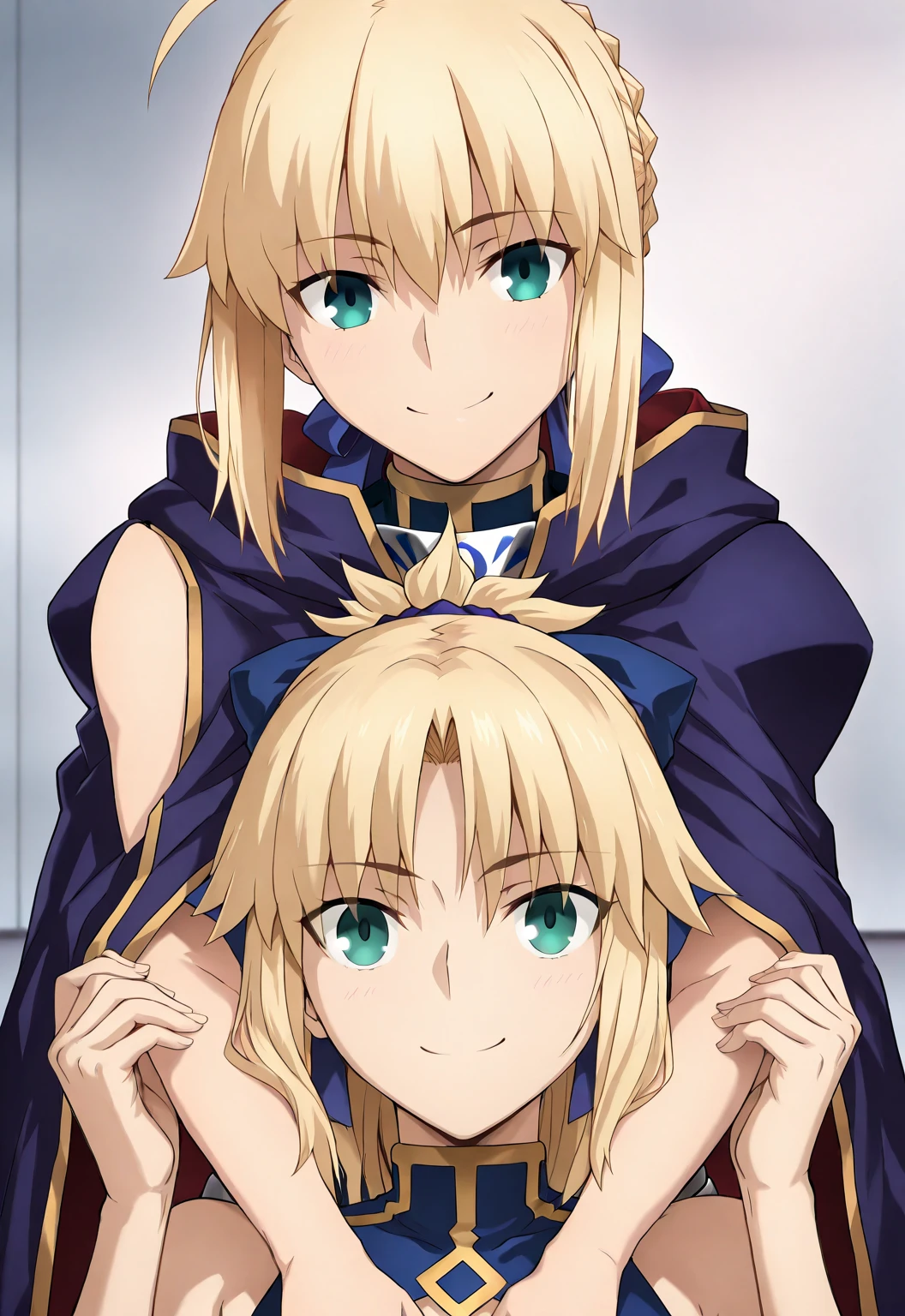 high resolution, masterpiece, necessary, detail, best quality, quality, necessary, tall details, High details, precise,
 
2girls, Agirl_and_Bgirl, ufotable style, ufotable anime, smile

Agirl, artoria pendragon, fate Grand Order, fate,  Fate Grand Order, 

Bgirl, mordred (Fate), Fate Grand Order, Fate, Fate Grand Order, 