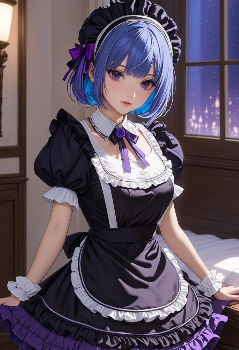 masterpiece, best quality, absurdres, <lora:nifl-fe-richy-v2:1>, nifldef, <lora:FEFatesMaid_v1:1> fates maid, maid headdress, hair ornament