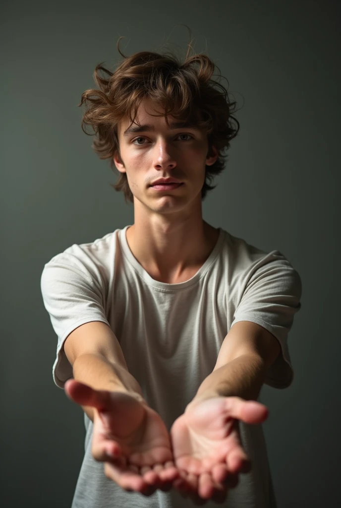 A naked teenage boy with a nice penis