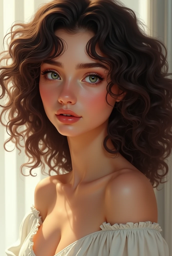 Em meio a uma atmosfera envolta em sombras, Uma menina de 16 anos guerreira deslumbrante com cabelos ruivos e curtos. Sentada por uma fogueira hipnotizante, Her indomitable curls swayed gracefully in the soft whispers of the wind. The mystifying play of light and dark highlighted his resolute expression and revealed a palpable inner strength. The environment suggested untold stories and endless possibilities, inviting the viewer to a world where courage and beauty coexisted in harmonious balance
