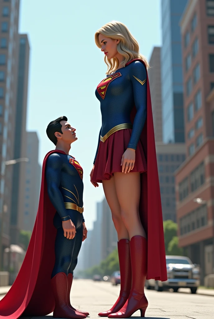 Affiche dessinée groupe de 5 adolescents de 16 ans : une fille blonde, un garçon brun et un blond avec un t shirt bat man, un blond/roux avec un t shirt Wonder Woman et une fille aux cheveux noirs tous très beaux mangent une glace à Florence en Italie devant les uffizi