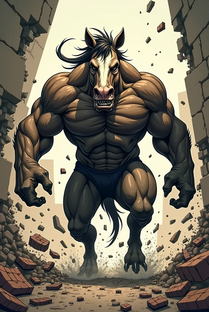 (A muscular, handsome anthro horse with a heavy build and grey fur stands before you. His darker snout and forearms contrast beautifully with his black mane. He gazes at you with a kind expression as he struggles under the weight of his overloaded cargo shorts, sweat pouring down his chest and soaking into the denim. He looks exhausted but determined to finish his task.)