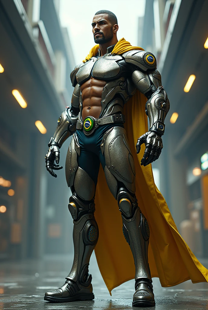 a man with a sleek yet tactical armored leather military trench coat, flat masculine chest, mechanical mecha knight head with a narrow visor, sleek and revealing armor plated under suit with waist cut outs, beautifully engraved upper arm and shoulder armor, androgynous charm with slim yet heavily muscled physique, sylphlike with a sleek waist, toned yet beautifully sleek cybernetic arms and mechanical arms and legs, mecha muscles, brass metal armor and brown leather, dieselpunk, best quality, 4k, 8k, highres, masterpiece, ultra-detailed, realistic, photorealistic, photo-realistic, HDR, UHD, studio lighting, ultra-fine painting, sharp focus, physically-based rendering, extreme detail description, professional, vivid colors, bokeh, portraits, concept art