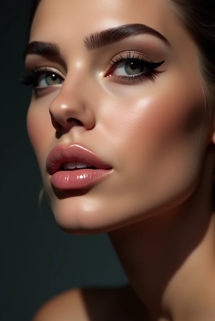 masutepiece,,award - winning photo, Extremely detailed, edgOrgasm,Face Focus, (Woman with mouth open and eyes closed ), 18year old、A dark-haired、CNN News Anchor、Glossy skin、inside of a car、Close-up of face,frombelow、Realistic nostrils、NSFW,short cut hair、