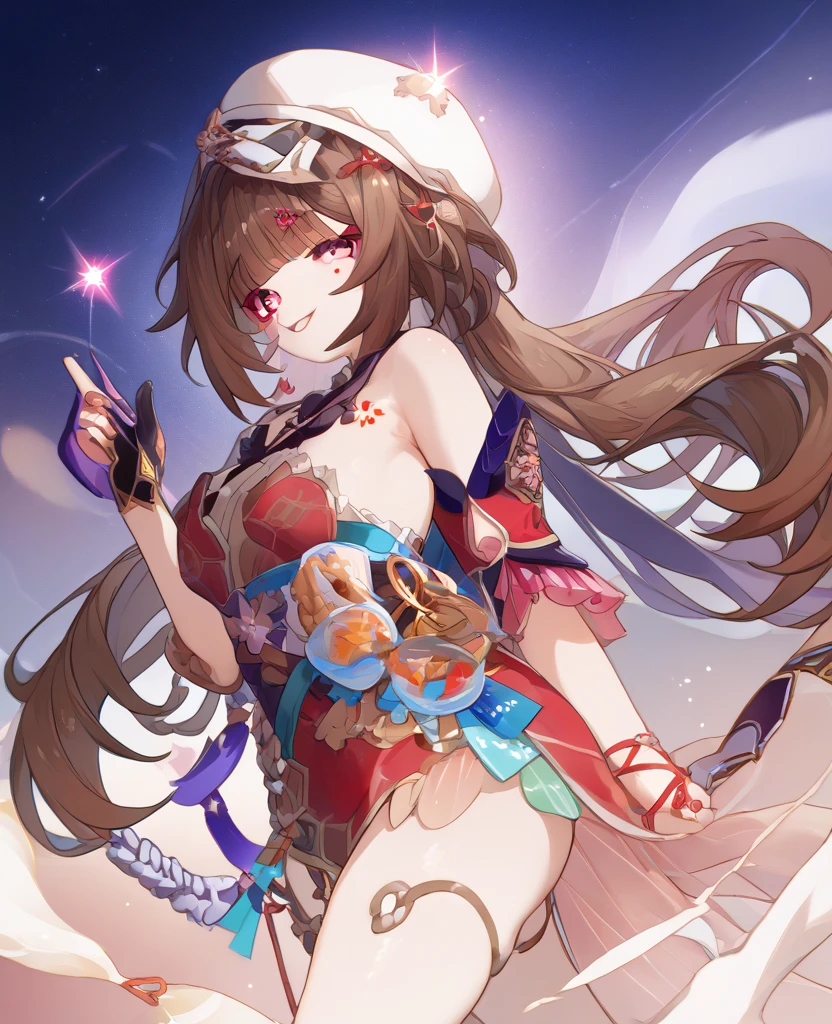 Sparkle(honkai: star rail), dark brown hair