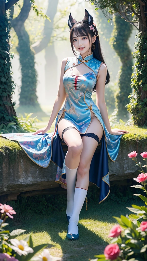 (full body:2),(1girl:1.3),(view the viewer:1.4),(anatomy correct:1.5),(Sitting by the creek,:1.35),(Polished Satin finish pantyhose:1.4),(A mature and sensual woman Wear printed fantasy soldiers SET and polished Uniform women's leather shoes :1.35),(A woman with large buttocks, breasts, and a slender waist:1.4), (Light particle effect:1.3),(In pink | amarelo | blue colors| green color |red color | white colors| black in color| purplish color| greys| Beige| Flesh color 1.4),(Glowing eyes:1.3),(Large amplitude action: 1.3),(Accurate and perfect face:1.4),hyper HD, Ray traching, reflective light,structurally correct, Award-Awarded, high detail, lighten shade contrast, Face lighting ,cinmatic lighting, masterpiece, super detailing, high quality, high detail, best quality, 16k,High contrast,