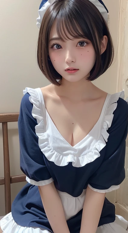absurdres, (masterpiece, best quality), (ultra-detailed), extremely detailed,super high resolution, (Top Quality photorealistic Illustration), (Super Definition), (best quality,masterpiece:1.0),(cute illustration), (high Saturation), highres, ultra-detailed, 32k,8k resolution, intricate details, cinematic scene, detailed background, Soar (High chroma),(Sparkling),bathroom, depth background, in the sandy beach, ocean, splashing, blue sky, windy, rim light, sunlight, beautiful lighting, strong light,BREAK (1 girl) (kawaii), (cute), Beautiful and delicate eyes, Delicate and beautiful face, Facial accents, Perfect figure,(open shirt:1.6), (show off small nipples:1.4), (small areolas:1.4), Uniforms、bright expression、short bowl cut、Young shiny shiny white shiny skin、Best Looks、Natural black hair with dazzling highlights、shiny light hair, (short hair:1.6), silky straight hair、Beautiful bangs that shine、Double eyelids、eye liner、Glowing crystal clear attractive big brown eyes,(Very beautiful nice cute 14 year old Nordic girl:1.6)