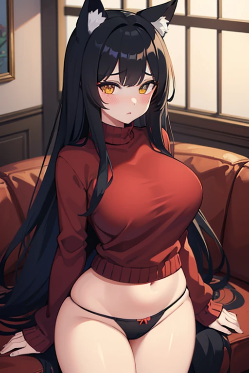 ((Best Quality)), ((Masterpiece)), (detailed), Perfect face((Best Quality)), ((Masterpiece)), (detailed), anime girl, Perfect face, black hair, long hair, blue eyes.

red top, fitted shorts, black sports shorts, socks, thongs negros
Sexy, whole body, curvy body, Big bust, big breasts, thick legs, Wide hips, narrow waist, show navel,
linda,horny,seductive,erotic, ((NSFW))

White wall background