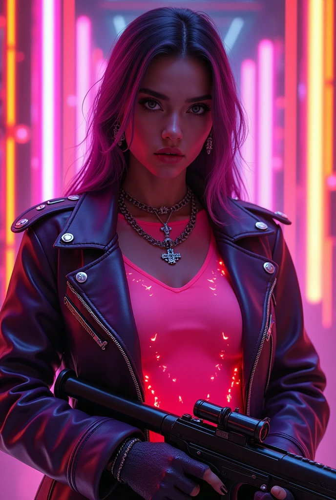 Vampire gamer wallpaper holding a spiked sign with the word DAZKER