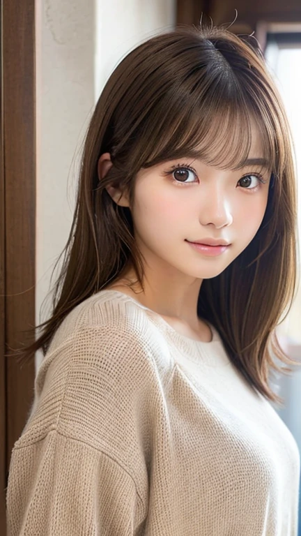 (Highest quality、8K、32k、masterpiece)、(Realistic)、(Realistic:1.2)、(High resolution)、Very detailed、Very beautiful face and eyes、1 Girl、Round and small face、Tight waist、Delicate body、(Highest quality、Attention to detail、Rich skin detail)、(Realistic、Realistic:1.37)、Bright colors、(((Brown Hair)))、(((Upper Body Shot)))、(((Medium Hair)))、(((Fair skin)))、(((White wall background)))、(((White wall background)))、(((smile)))、(((Teeth are visible)))、(((I&#39;m making a kissing face)))、(((wearing a red t-shirt)))、(((T-shirt with apple design)))、(((Side Ponytail)))、(((Yellow scrunchie)))
