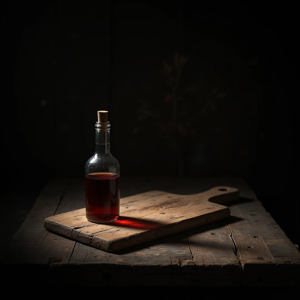 Extreme closeup,Scavenging,tmasterpiece,Wine cellar,((Red wine on the table)), Red wine glasses,bottle opener,many oak barrels,warmly lit,In the wine cellar,c4d,Empty product display scene,Positive point of view,first person perspective