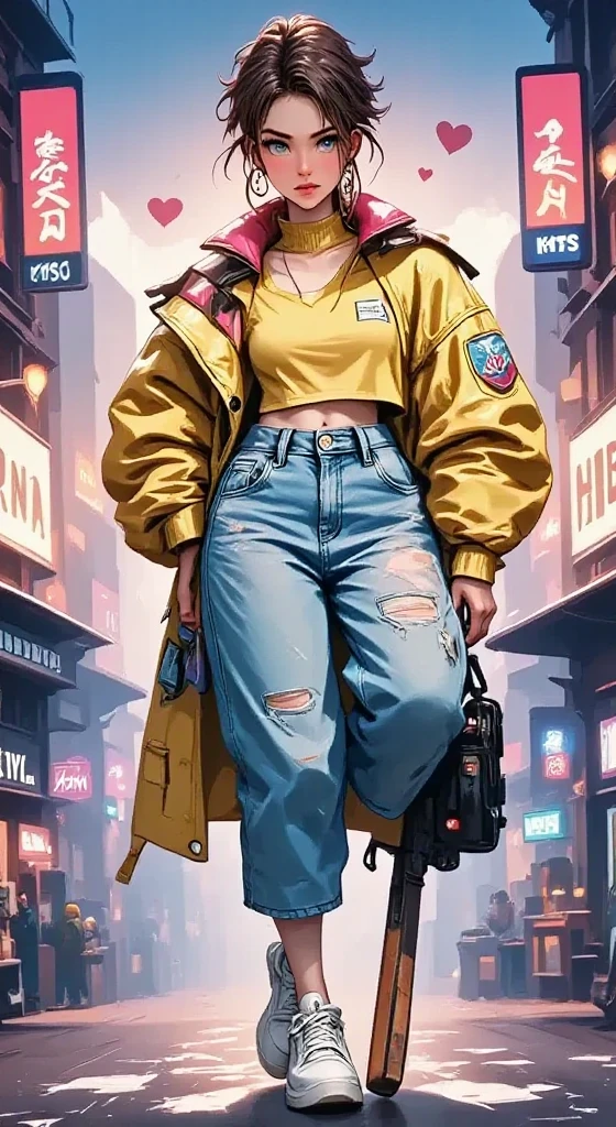  Focused on New York City , isometric,  Graffiti illustration by Zoë Kravitz, colorful and very detailed ,  ready to print on vector t-shirt , wearing military uniform,  holding rifle,  face, vibrant color,  high detail 