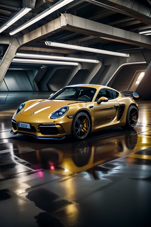 2025  Porsche Cayman 718 Turbo S, rainy conditions