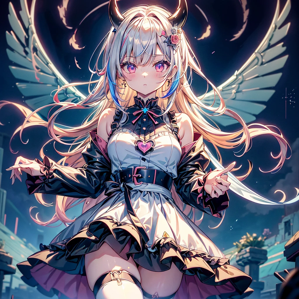 (fantasy:1.5, intricate details, detailed background, masterpiece, highest quality, cinematic composition, cinematic lighting, Letterboxed, symmetry:1.3, colorful, vivid light), break, (1 girl, alone, dynamic shot, dynamic pose, long hair, null, Wind, Red flower, lake), break, (Monet's color, oil, post impressionism, soft lighting, melancholy, dream-like, fire Fly, night:1.3, storm)