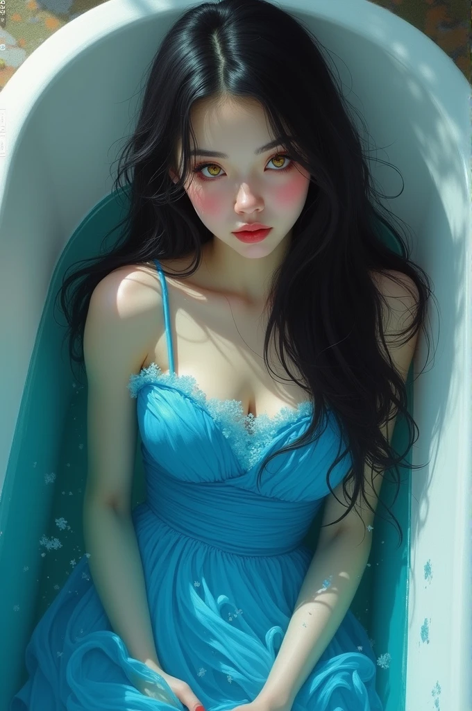(1indiangirl:1.3),solo,__body-parts__,
official art, unity 8k wallpaper, ultra detailed, beautiful and aesthetic, beautiful, masterpiece, detailed face, in the bathtub, wet, sexy, unconcerned, bare shoulder, unconcerned, NSFW,