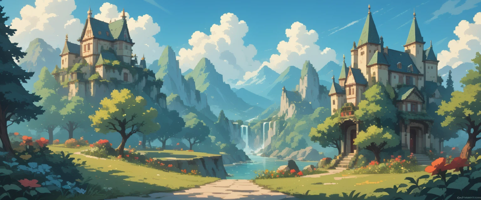 2d video game background