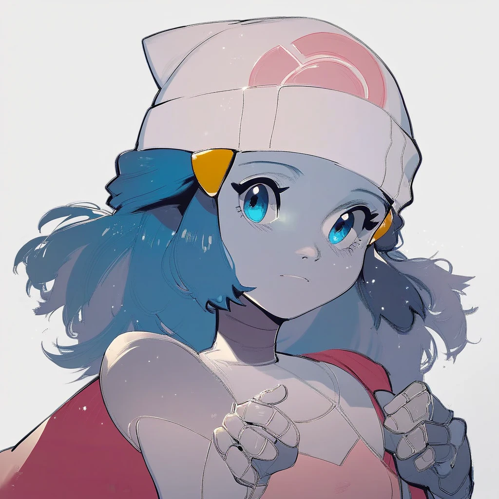 score_9, score_8_up, score_7_up, score_6_up, score_5_up, score_4_up, mistyrobot, dawn_(pokemon), pokemon, 1girl, blue_eyes, blue_hair, solo,