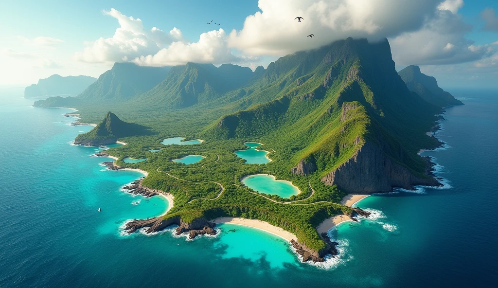 A scenes of diverse, vibrant environments: lush forests, bustling cities, serene oceans. Image for the following lyrics: Keep your eyes open / And embrace what you see / It’s there right now / But who knows how long it’s gonna be / How long it’s gonna be