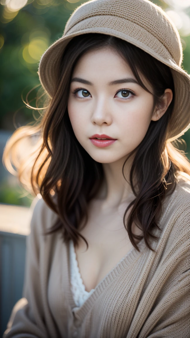 Beautiful Japanese girl 25,brown long hair