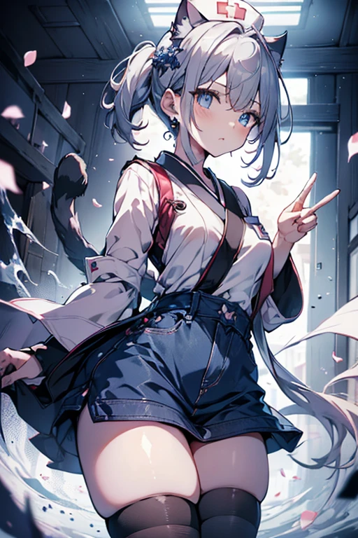 a pregirl,Lea Yabo,ayanami rei,blue short hair,good body,onesie。themoon,In the city,Upper body diagram,ultraclear,8k,high-quality picture