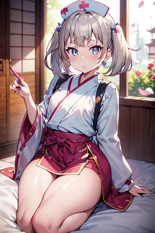 Dark color depiction、(masterpiece, Highest quality:1.2), alone, One girl, umpd gold ship, pillbox hat、kimono、yukata、Long-sleeved kimono,, Horse tail,、grassland、Nature、blush、smile、Sweat、summer、Leg spread、Spread your legs、(Huge breasts:1.4)、Underwear is visible、Clothes are see-through、See-through pussy、Overflowing large amount of love juice、A large amount of thick 、Masturbation、masturbation behavior、Put your finger in your pussy、From below
