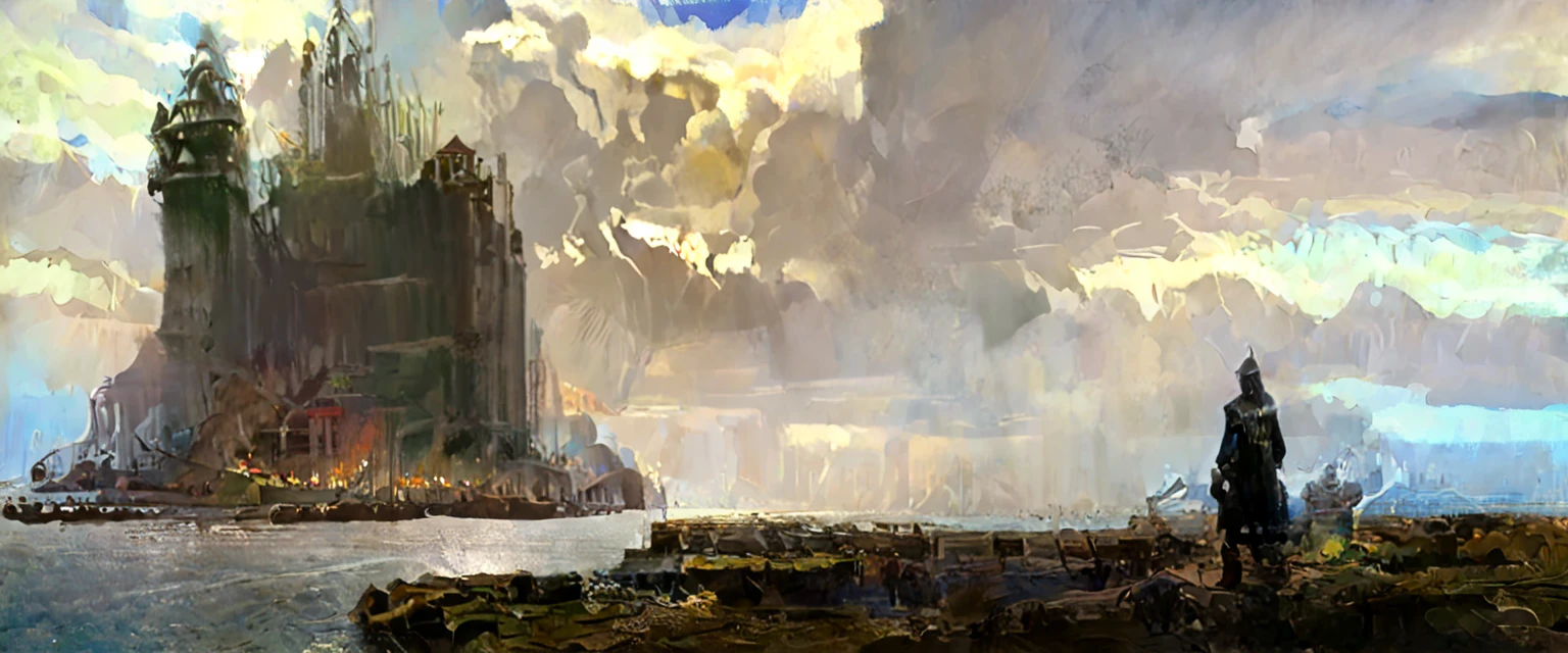  crmu, beautiful painting, moody painting by Wilhelm Trübner, by Rudolf von Alt, by Vasily Polenov, john sargent, james gurney and andreas rocha, painterly concept art, ismail inceoglu and ruan jia, craig mullins greg rutkowski, inspired by Jakub Rozalski, award-winning concept art, fantasy concept painting, dramatic concept art, concept art painting, concept art for a video game