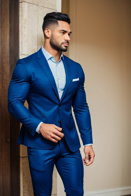Huge hot indian beared man Muscled hunk, with muscled bouncer huge chest, muscles hairy arms, biceps, triceps, abs, wrist, fingures, black underwear,with big huge bouncer hairy muscled legs, thighs, calfs, huge bulge, hot bulge, navy socks, formal brown shoes, realistic, high-quality, oiled body, ??????, seducing, prime lens cinematic, professional, full body portrait, detailed face, iconic, photorealistic, cleavage, symmetric face, masterpiece, 8k, ultra realistic, pornography view, two mens kissing together in one photo, formal suit, formal shoes, top to bottom, full nude body view