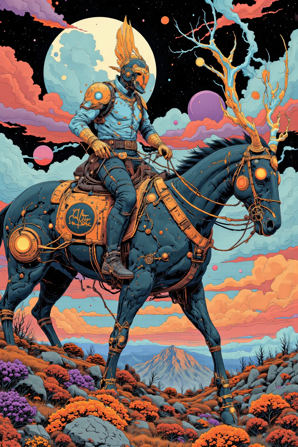  Marauders Riding Strange Animals  ,And other items 々 々,   dmt Death of Ego  ,    Exquisite Futuristic Art   , DMT Art,   DMT Egodes   ,   Dan Mumford and Alex Grey Style,    Psychedelic Transart   ,    Ultra Detailed Fantastic Art   , epic shamanic DMT Art,      Shamanism DMT Horror Art     ,    Visionary Art Style   ,    High Resolution Fantastic Art  ,Marauders After Death  