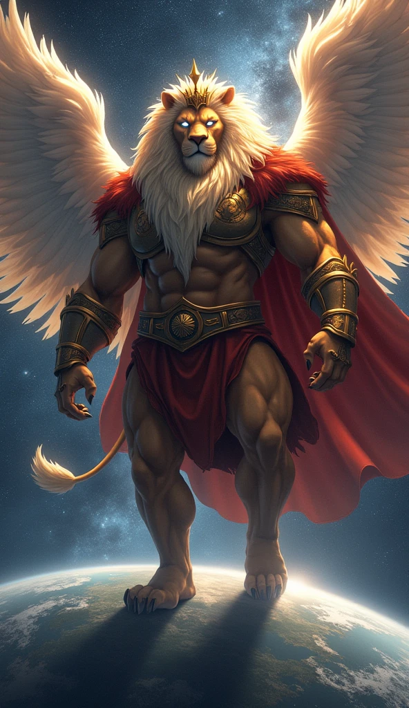 <lora:azazel-09:1>, azazeltas, muscular male, solo, (pose:1.3), (posing:1.3), (soft shading), 4k, hi res, ((detailed face, red eyes, detailed)), by zackarry911, by zaush, (by personalami:0.5), solo, smile, 1boy, navel, holding, jewelry, nipples, tail, full body, male focus, thighs, wings, necklace, stomach, book, chain, thick thighs, abs, thick eyebrows, feathered wings, floating, bulge, topless male, chest hair, floating object, navel hair, brown fur, sky, clouds, flying,
