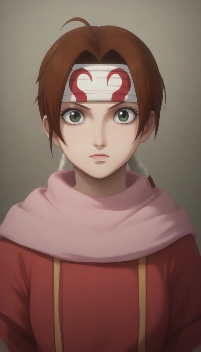 ((Delia Ketchum)) score_9, score_8_up, score_7_up, 1girl, kyoukai cowl headband