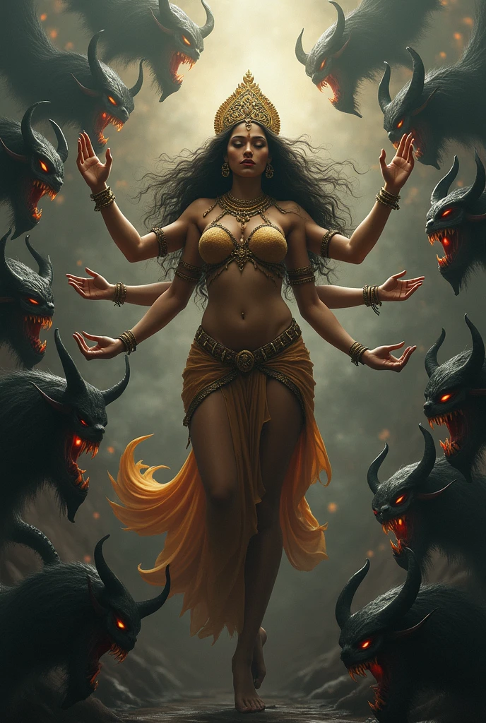 Goddess durga feeling sad and betrayed