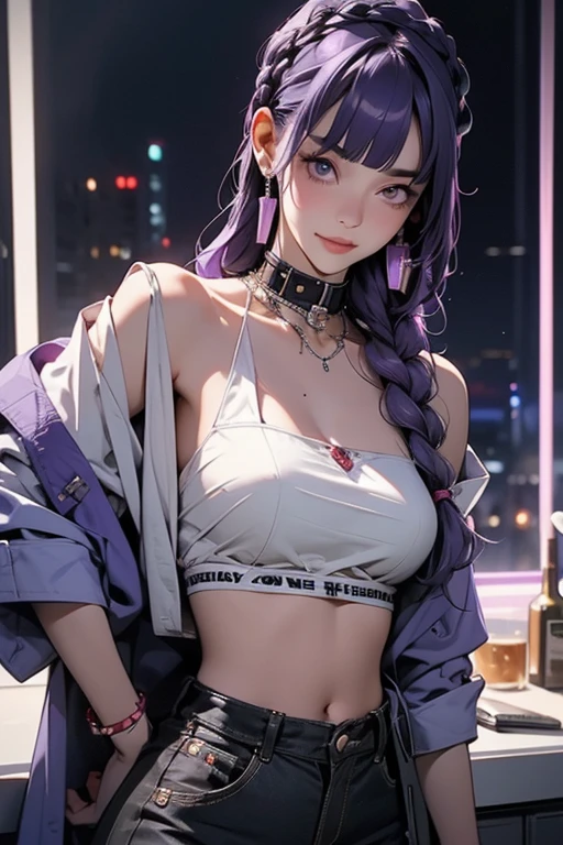 (8K、master piece、highest quality、highest level、Highest image quality、muste piece、intricate details、high resolution、depth field、Natural light、professional lighting)、(one girlish girl)、solo、(cute:1.2)、very beautiful 20 year old cartoon girl、(high detail skin: 1.2)、Photorealistic anime girl rendering、Realistic anime 3D style、beautiful bright purple long hair、強烈なred eyes、strong eye highlights、very big breasts、perfect anatomy、((cat ears、Wearing white lingerie、blue denim miniskirt))、decorative choker、metal accessories、hands behind the back、beautiful long hair、crossed bangs、asymmetrical bangs、bob cut、stick out ears、eyelashes、red eyes、very mysterious smile、Attractive、(sophisticated headphones)、Body shiny with oil、((thighs open、spread your legs、Lying、squat、I can see my pants、Draw so that the crotch cloth of the white underwear is visible.、Skirt flip))、((破れてボロボロの損傷したblue denim miniskirt))、(graffiti:1.5)、paint splashes、put your hands behind your back、towards the wall、When I look through the viewfinder、bracelet、thigh strap、Body Painting、head tilt、blonde hair、iris blue eyes、(Body shiny with oil)、Complex clothing、intricate details、(Pants visible from skirt)、Panties fully visible、(showing off her panties)、panties look good、Angle from feet、angle from below、Angle looking up from below、Crotch show off、(lewd girl:1.2)、