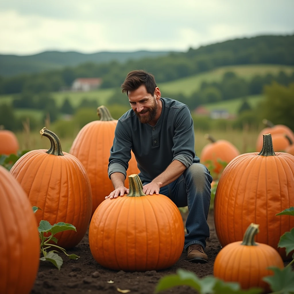 chris evans is holding a pumpkin in front of his cock, sixpack, naked