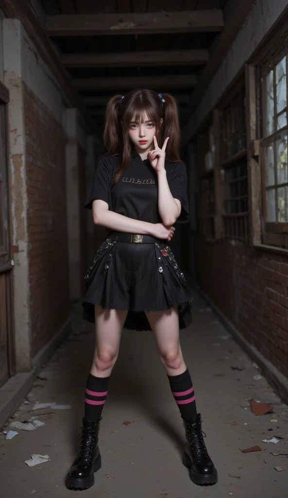 ((crucifixion))，(cross)，(execution)，((incontinence))，Bruises on the face,facial scars,syncope，((crossにcrucifixionにされた女性：1.5)),crucifixion刑，torn costume，tattered clothes，Bruises on the face or body,masterpiece、highest quality, 超High resolution, (reality: 1.4), (超reality的な)、(High resolution)、(8K)、(very detailed)、(Super detailed)、underground、professional lighting、((full body image)),uniform、((Inside the dark church、handcuffs、fetters))