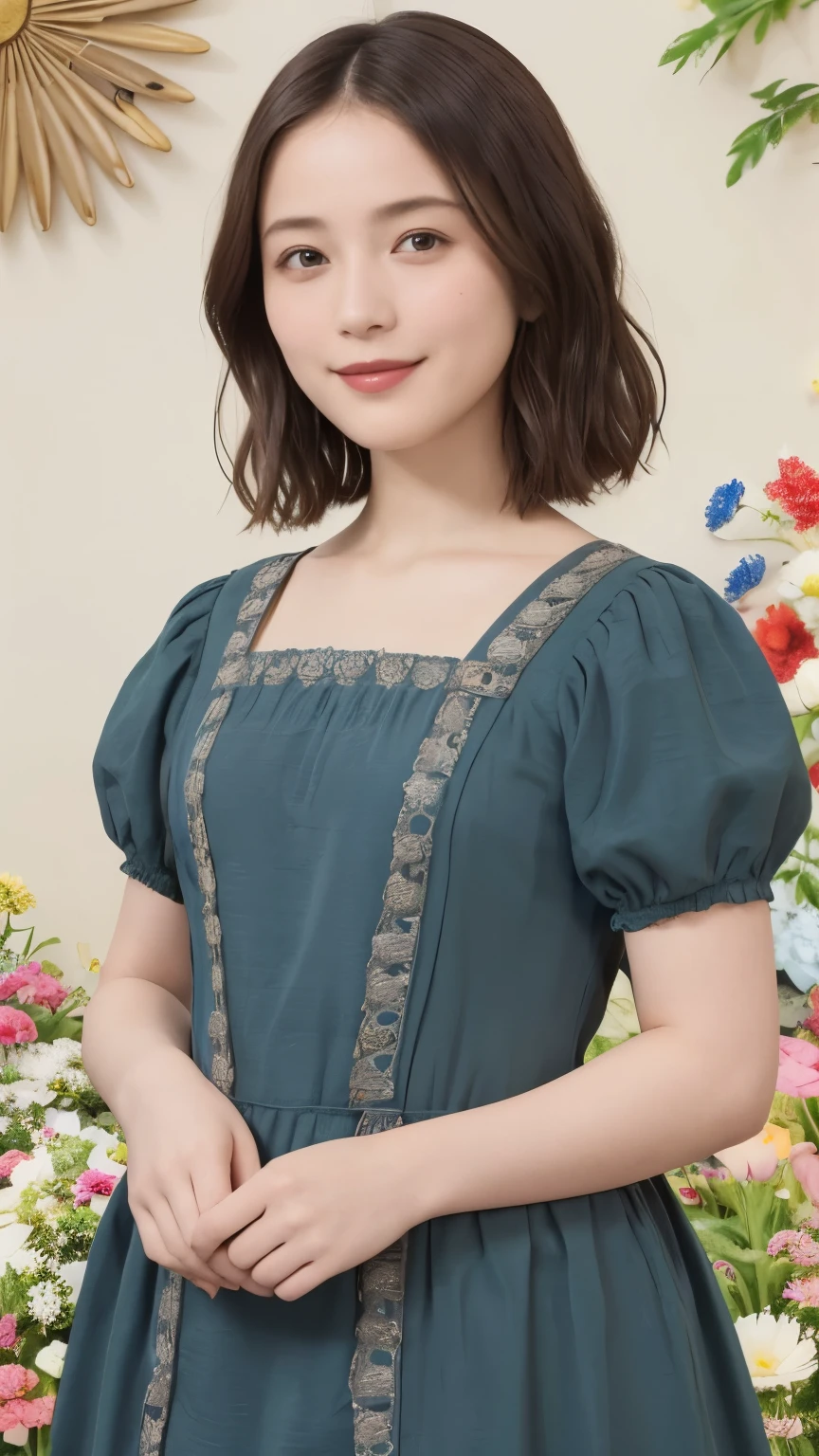 340 (20-year-old female, Shorthair), ( high image quality), (smile), ( Colorful Dress ), (( Arietti's World )), (Big Plants/Flowers ), (Dollhouse), ( Leonardo da Vinci)