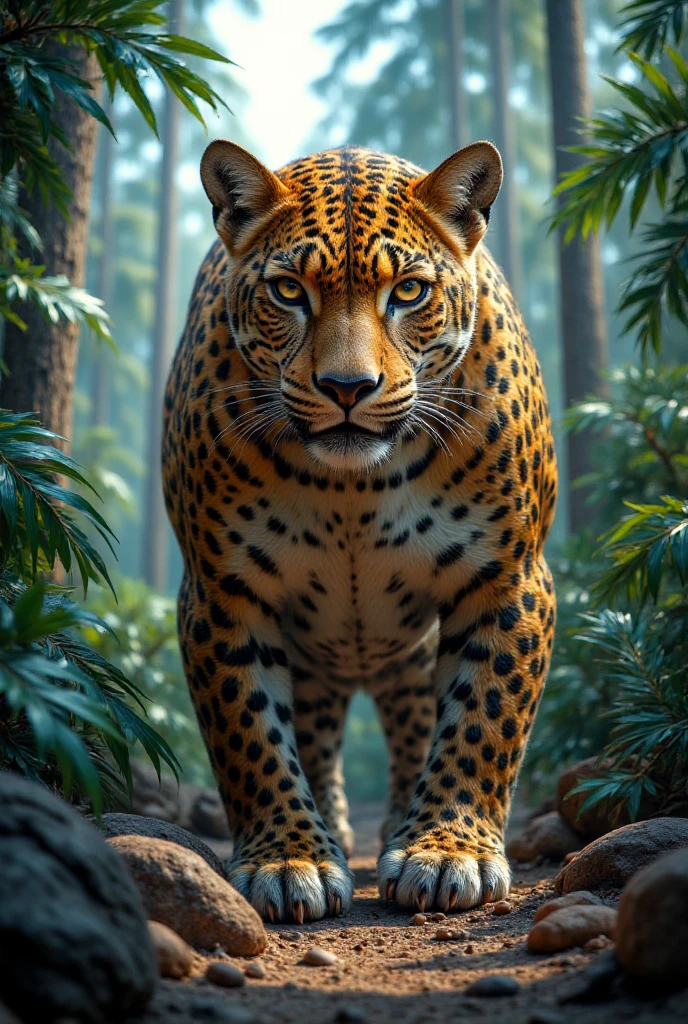 A giant leopard