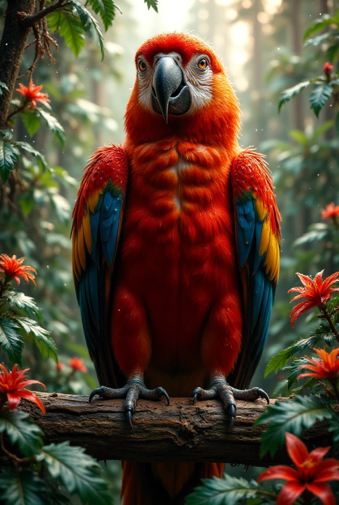 A giant macaw