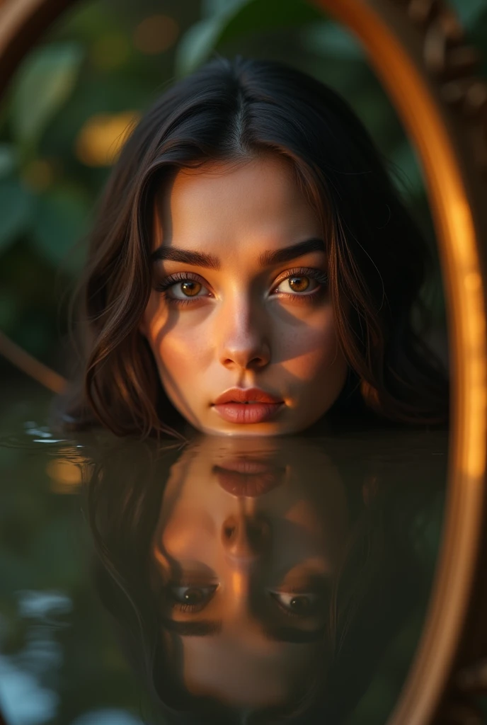 A detailed photorealistic mirror reflection, highly detailed - SeaArt AI