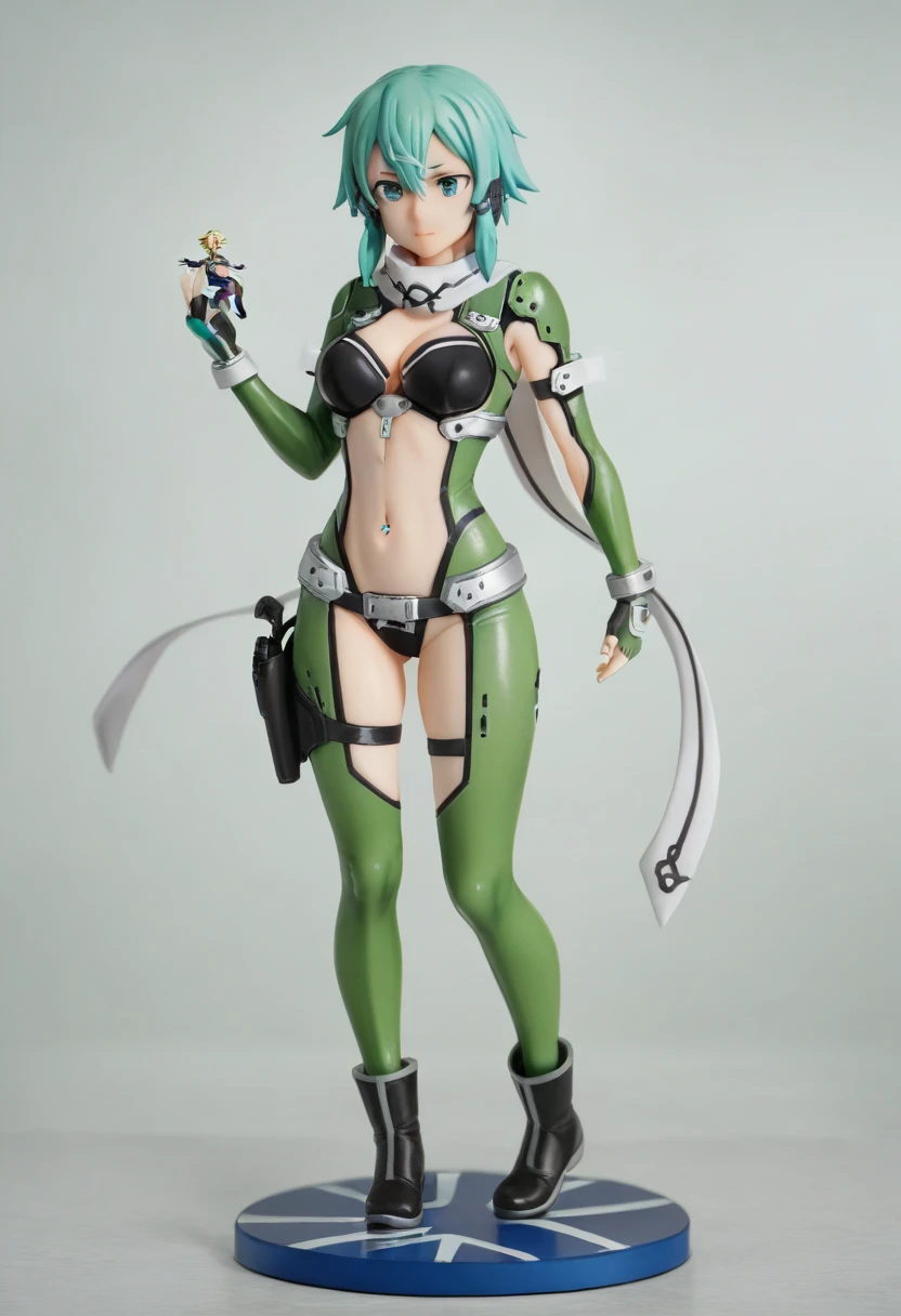 girl posing for a picture, full body, full body shot, instagramm model, photorealistic perfect body, full length, naked, small ass, green hair, makeup, seductive smile, Conceptual art, cinematic lighting, masterpiece, anatomically correct, high quality, hot naked woman, thigh high heeled boots, heeled boots, realistic, highly detailed, large breasts