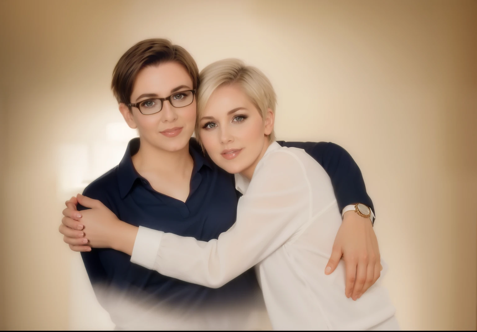 Short-haired woman