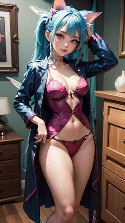 Anime girl with blue hair and black stockings sitting on the bed, , Frivolous anime witch casting a spell, Enchanting anime girl, tits, Anime girl crouching, , sfw version, 2b ..., 2b, Anime Monster Girl, Top rated on pixiv, tensei shitara slime datta ken, Anime Moe Art Style