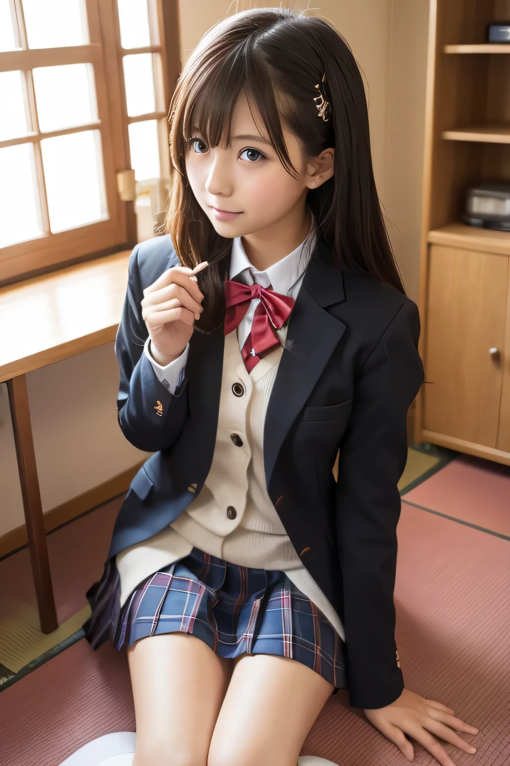  Japanese high school girls、 Naughty Poses、Rooms in the house、school uniform、