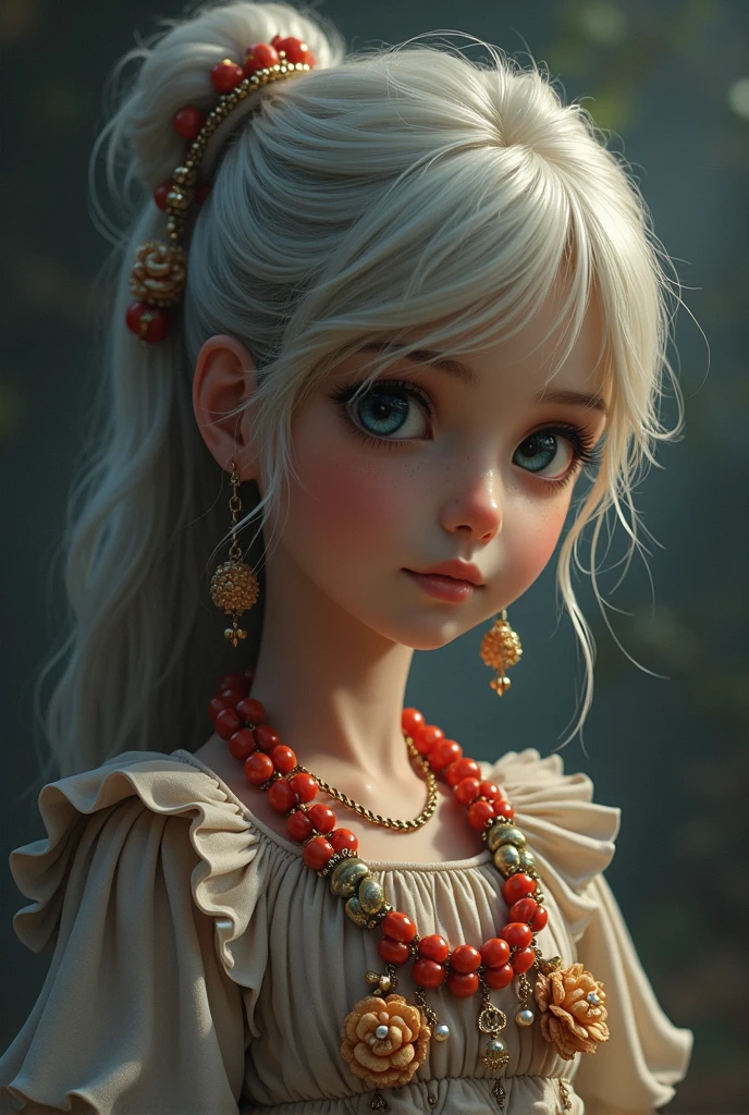 (8k,4K,highest quality,High Resolution:1.1),(Realistic, Realistic: 1.1),Europe Close Up,Young girl,1 girl,alone,face,Twin tails,bangs,short Golden Hair,necklace,Earrings,lips,eye shadow, jewelry,(Golden Hair),(beautiful),(Are standing),(Small hips),Downtown,Natural skin texture,24mm,4K textures,Soft cinematic light,RAW Photos, Photorealism,Realistic,Complex,elegant, highly detailed,Sharp focus,((((Cinematic look)))),Calm tone,非常識なdetailed, Complex details,hyperdetailed,Low contrast, Soft cinematic light,Dim color,Exposure Blending,High resolution,Faded,Spaghetti Straps,detailed, High Contrast,  