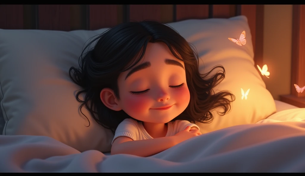 pretty,Disney style,on the bed,Getting up in the morning,Gentle light