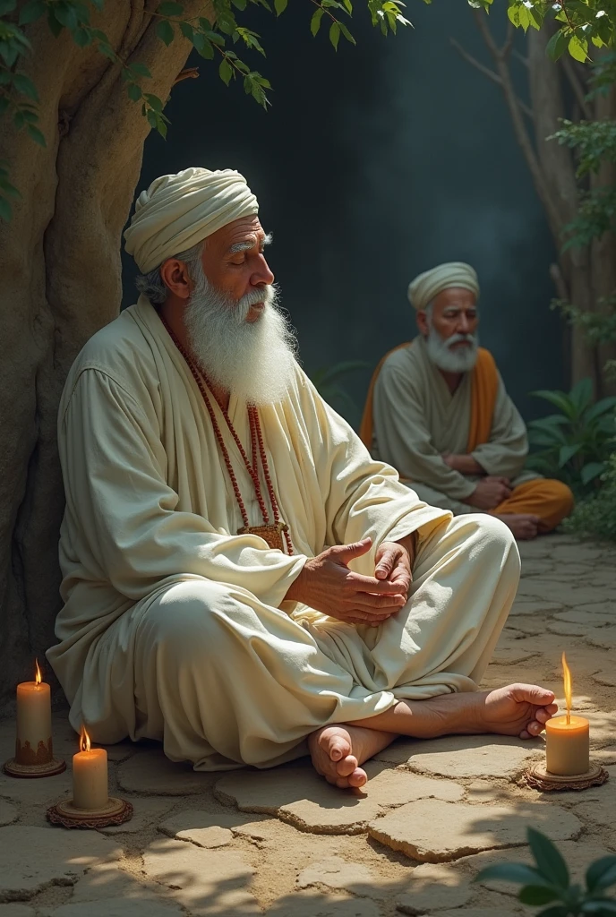 Make guru nanak dev ji. but A man is doing prayer for them