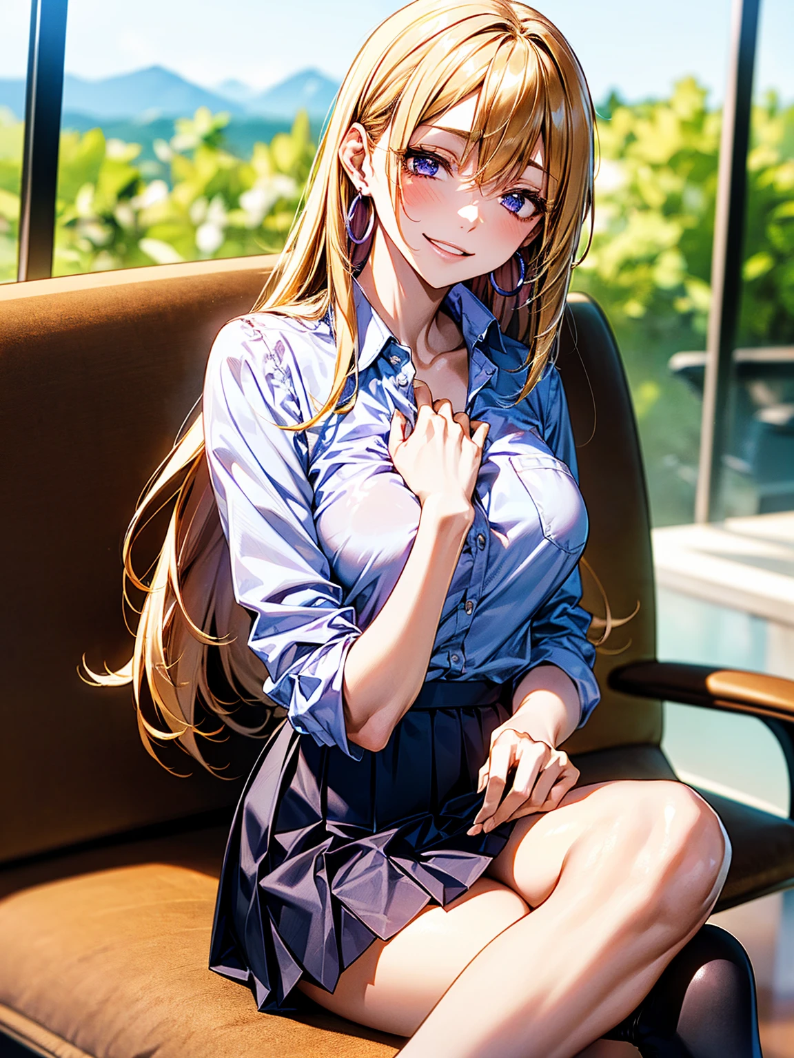 Marin Kitagawa is a main character from the anime and manga "My Dress-Up Darling" (Sono Bisque Doll wa Koi wo Suru). She is a high school student and classmate of Wakana Gojo. Marin is extremely popular and attracts a lot of attention due to her appearance and personality
1
.
Marin has short, yellow-blonde hair with a middle parting
2
. Her eyes are eggplant in color
1
. At school, she wears her school uniform in a casual way, leaving the top buttons of her shirt open and wearing her tie loosely
3
. Outside of school, she prefers simple and comfortable clothes such as T-shirts and jeans or plaid shirts and shorts
3
.
An avid cosplayer, Marin regularly changes outfits to portray different characters
3
. Some of her notable cosplays include Shizuku-tan and Liz-kyun
4
. Despite her changing costumes, Marin's basic design and personality remains.
Marin is a fun-loving nerd who wears her heart on her sleeve
3
. She has a keen interest in cosplay and anime and quickly becomes friends with Wakana when she learns that he can sew
1
. The two work together on various cosplay projects and develop a deeper relationship over time