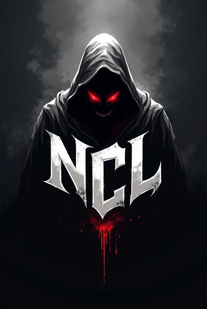 The mobile esports squad logo has a scary ghost in the logo and is holding the words RSE (black background)