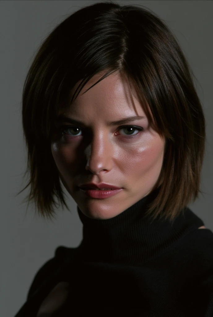 Sienna Guillory as Jill Valentine in Resident Evil Apocalypse movie, "portrait view", "Portrait", top