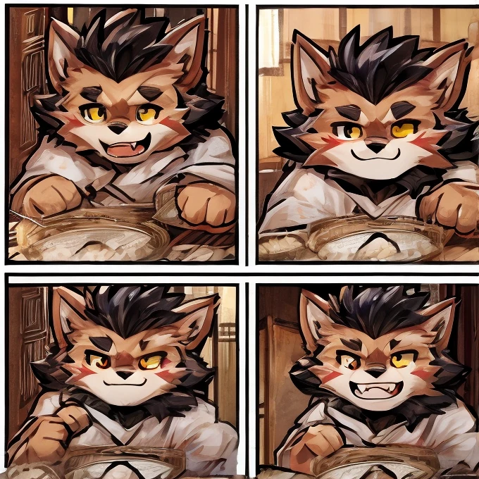   High Quality  、最 High Quality 、(One々A comic where a cute werewolf makes you happy with 4 scenes)