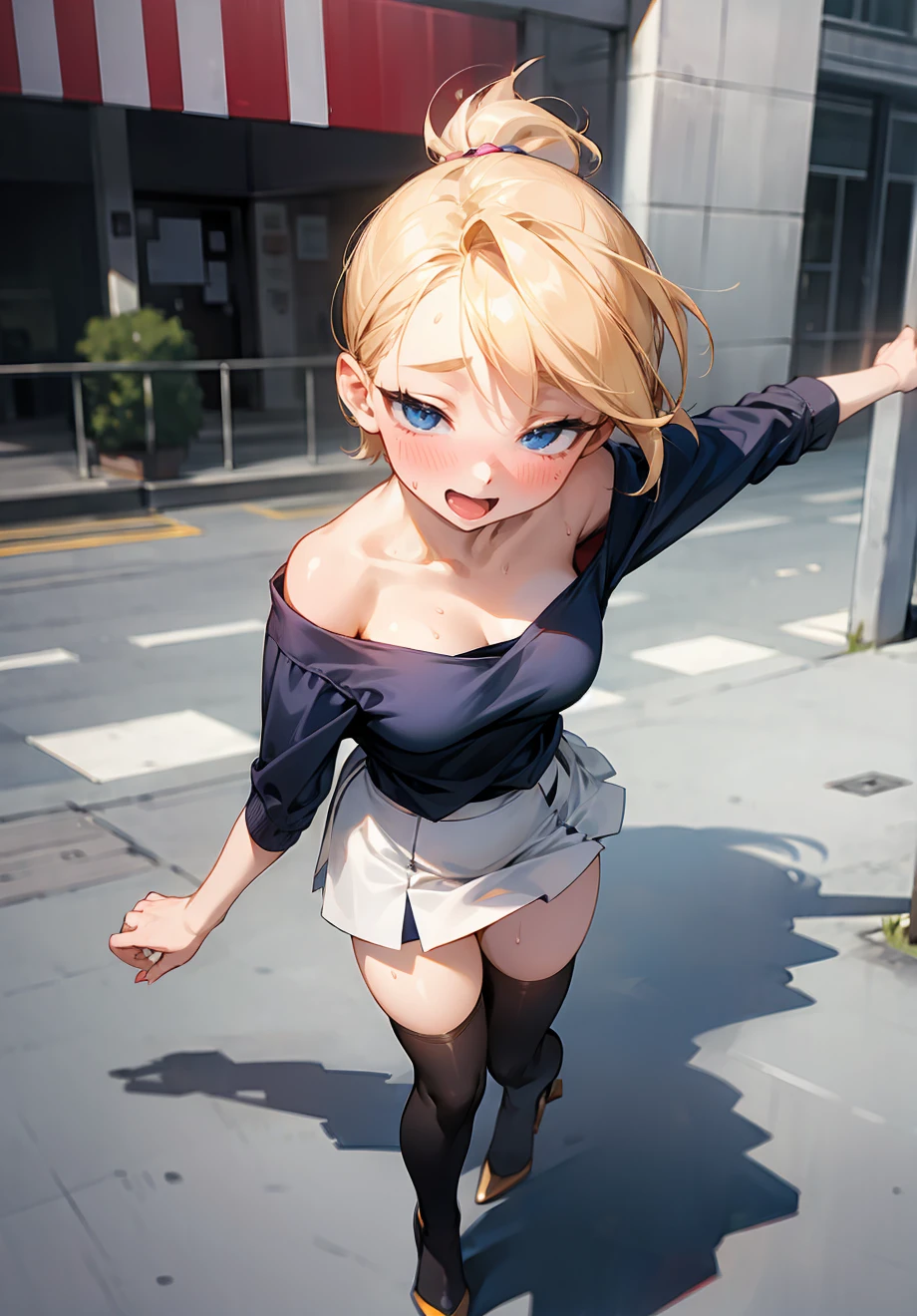 Hitachi Mako,Huge maiden,Stampede on the city,anime figure,Sitting on Buildinga,